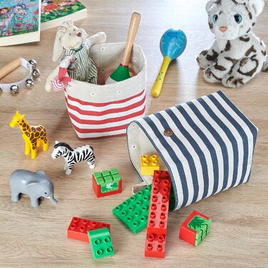 Підвісний кошик для зберігання - комплект з 4 шт. - тканинні кошики з підкладкою - ідеальний кошик для домашнього офісу, коридору, ванної кімнати, органайзер для кемпінгу - 12 x 12 x 17 см (Д x Ш x В)