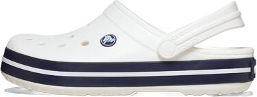 Сабо Crocs унісекс для дорослих з крокодиловою стрічкою, білий/білий/темно-синій, 12 жіночих/10 чоловічих