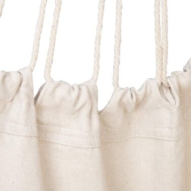 Підвісне крісло LEADZM для вулиці - бавовна з 2 подушками, вантажопідйомність 100 кг, підвісне крісло для саду, балкону, тераси - для використання в приміщенні та на вулиці - 80 x 126 см, бежевий