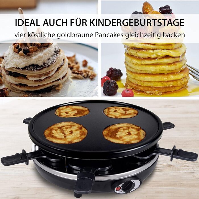 В 1 Raclette Pancakemaker Grill Crepemaker на 6 персон RAC-1200W-Basel, 4