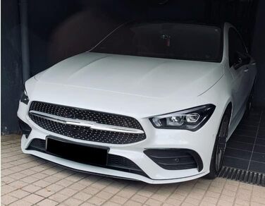 Автомобільний передній спойлер для Mercedes Для Benz CLA Class C118 2019-2022 CLA250 CLA180 CLA200 ABS Автомобільні передні бампери Розгалужувач переднього бампера Спойлер переднього бампера Губа (колір 8)