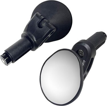 Дзеркало Hafny для керма шосейного велосипеда, опукле дзеркало з блакитного скла, HF-M956-FR06 (срібне скло)