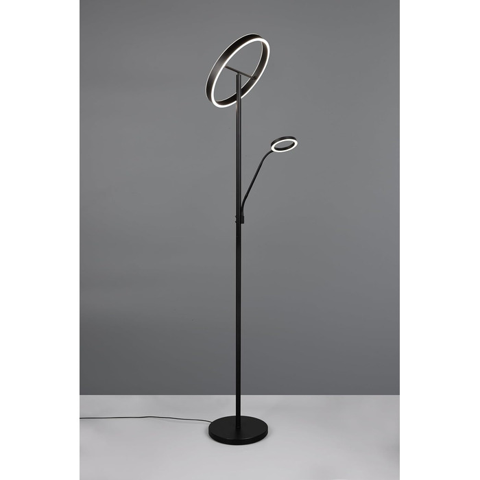 Стільник LED Trio Willis 449510232, матовий чорний метал, 39 5.5 Вт, регульована колірна температура, диммер