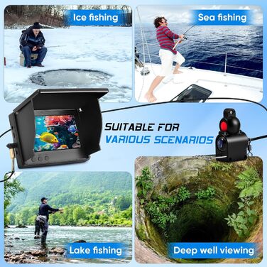 Відео-ехолот (Fish Finder) із HD-камерою та нічним баченням