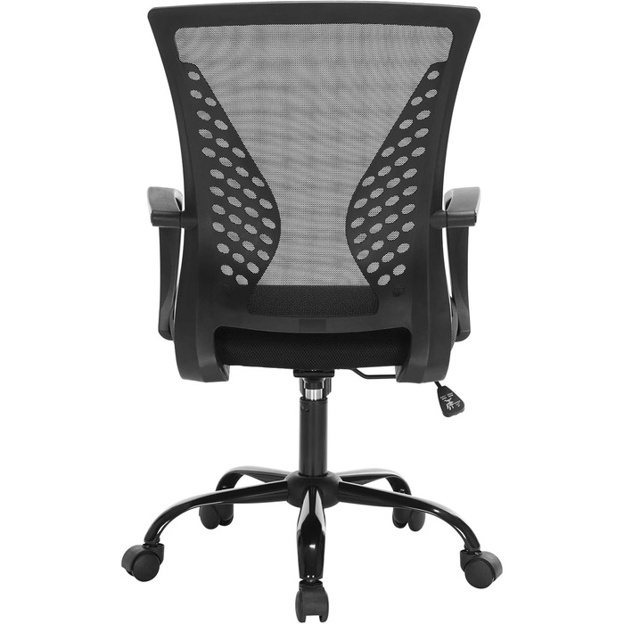 Офісний стілець SONGMICS OBN22BK, вантажопідйомність 120 кг, сітка, чорний