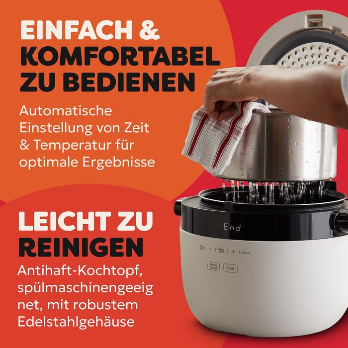 Рисоварка та пароварка Instant Pot CarbReduce, 5 л (на 20 чашок)