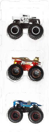Набори іграшкових монстр-траків у масштабі 1/64, Shark Wreak, Piran-ahh та Mega Wrex, іграшки для дітей віком від 3 років, 78 Monster Trucks Creatures 3