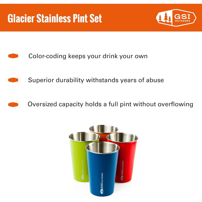 Чашка GSI Outdoors 63248, унісекс, для дорослих, різнокольорова, один розмір