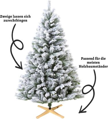 Штучна ялинка зі снігом 210 см EVGN