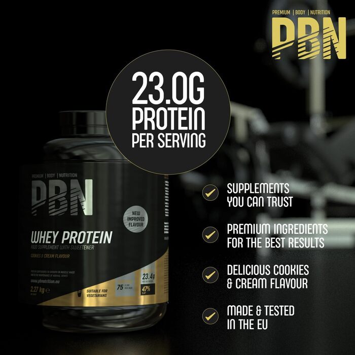 Протеїн Body Nutrition Whey Protein, 2,27 кг – Печиво та вершки