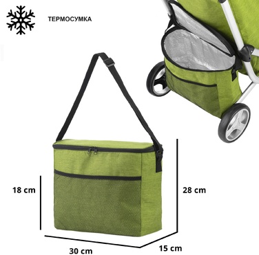 Сумка-візок ShoppingCruiser 3 Wheels Green (650071)