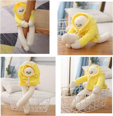 М'яка іграшка BSOMAM Banana Man Toy, 40 см, жовтий