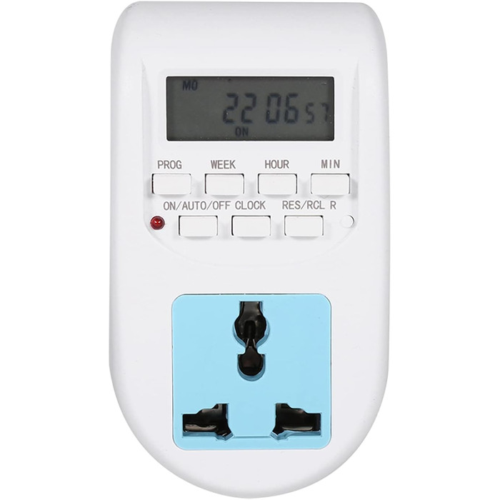 Енергозберігаюча розетка, великий РК-дисплей, таймер розетки з прихованими кнопками для водонагрівачів, кондиціонерів