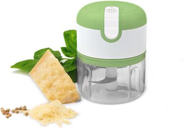 Подрібнювач з USB-портом, міні-кухонний комбайн - Multi-Chopper - Акумуляторна батарея - Crush, Cut & Chop, білий, 3 Seconds Chopper -