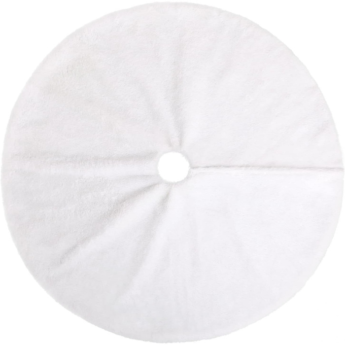 Біла плюшева спідниця-ялинка з блискітками 78 см KONVINIT