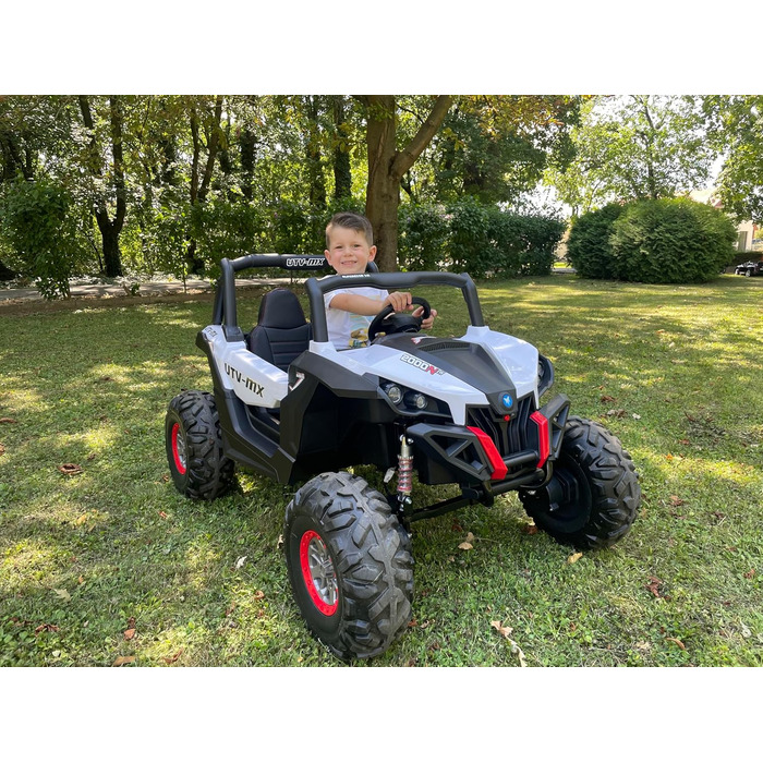 Дитячий електромобіль 12В 2-місний, NEW RSX електричний баггі для дітей, чорний, з пультом дистанційного керування 2,4 ГГц, 36 міс