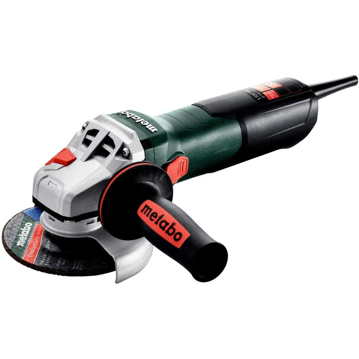Кутова шліфувальна машина Metabo W 11-125 Quick (603623000) Картонна коробка, 1100 Вт, діаметр диска 125 мм, швидкість холостого х