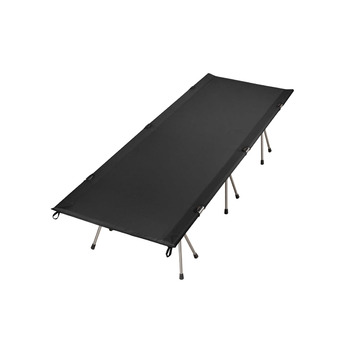 Розкладне ліжко XL, вантажопідйомність до 150 кг, алюмінієвий каркас, з сумкою для перенесення, стабільне та легке, для кемпінгу, гостей та використання на свіжому повітрі, чорне