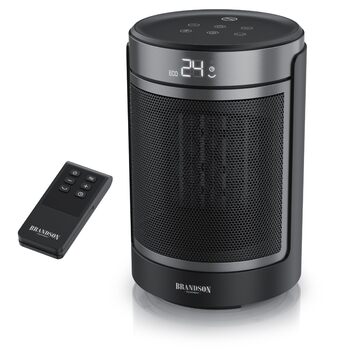 Тепловентилятор з дистанційним керуванням - Режим ECO для енергозберігаючої роботи - Коливання 50 - 2 рівні нагріву - Захист від перегріву та перекидання