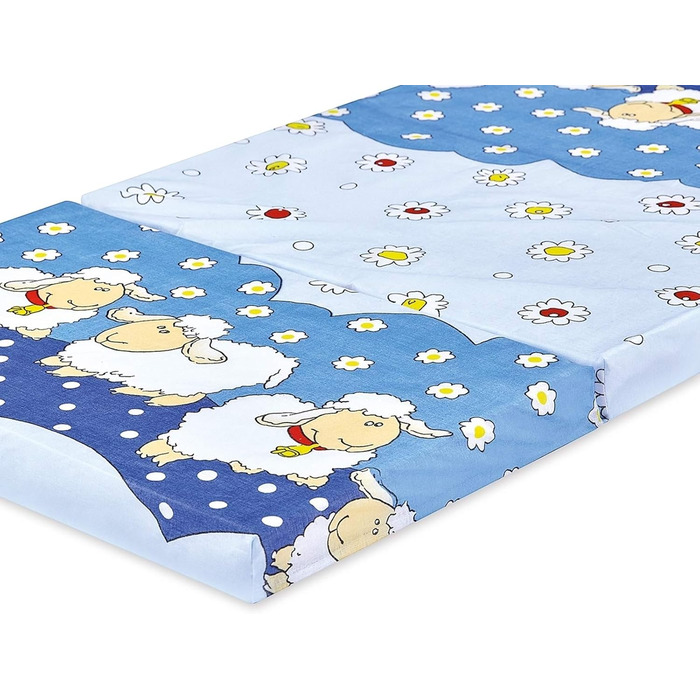 Складаний матрац для подорожнього ліжечка Bambini, 120x60 см, малюнок овечки