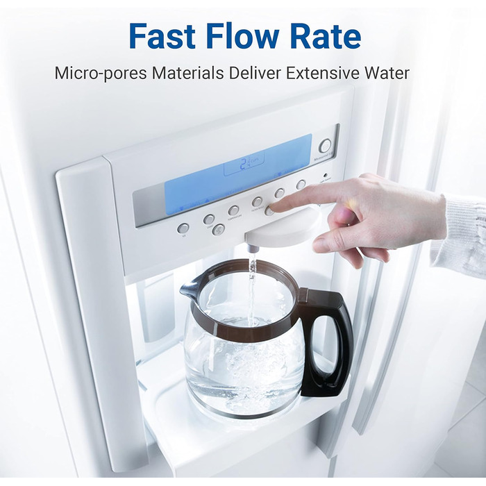 Фільтр для води AQUACREST AQF-FF11B, сумісний з Samsung Aqua Pure Plus DA29-00003G, DA29-00003B, DA29-00003A, DA97-06317A, DA61-00159A, HAFCU1/XAA, HAFIN2/EXP, APP100, WSS-1, WF289 (2 шт.) - набір з 2 фільтрів