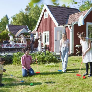 Набір для крокету для дорослих, 2-4 гравців, ігри на свіжому повітрі для дітей, набір для крокету, садова гра, дерев&39яна іграшка для садових вечірок, фестивалів, пляжу