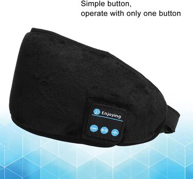 Інтелектуальна музика для сну Навушники Travel Blindfold Patch (Schw Smart Sleeping, 5.0 Eyeshade Cover