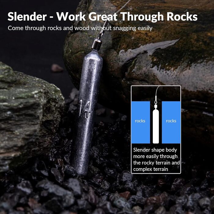 Набір рибальських снастей THKFISH Обважнювачі Рибальські грузила Рибальські обважнювачі для дроп-шоту Комплект рибальських обважнювачів Drop Shot Rig Crazy Offset Гачки Rolling Swivels Карабіни Набір рибальських снастей C-Fishing Tackle 103 предмети