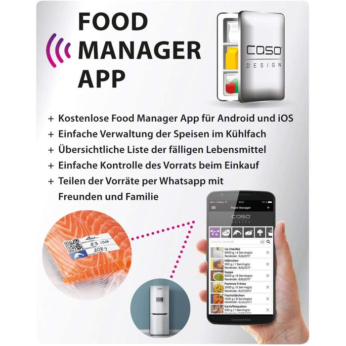 Набір професійних пакетів з фольги CASO 5 / 40 шт. 16х23 см, 40 шт. 20х30 см, 20 шт. 30х40 см 150мкм, для вакуумних пакувальників / фольгованих ущільнювачів, не містить бісфенолу А, дуже міцний, стійкий до розривів, стійкий до кипіння, прозорий набір з 5 