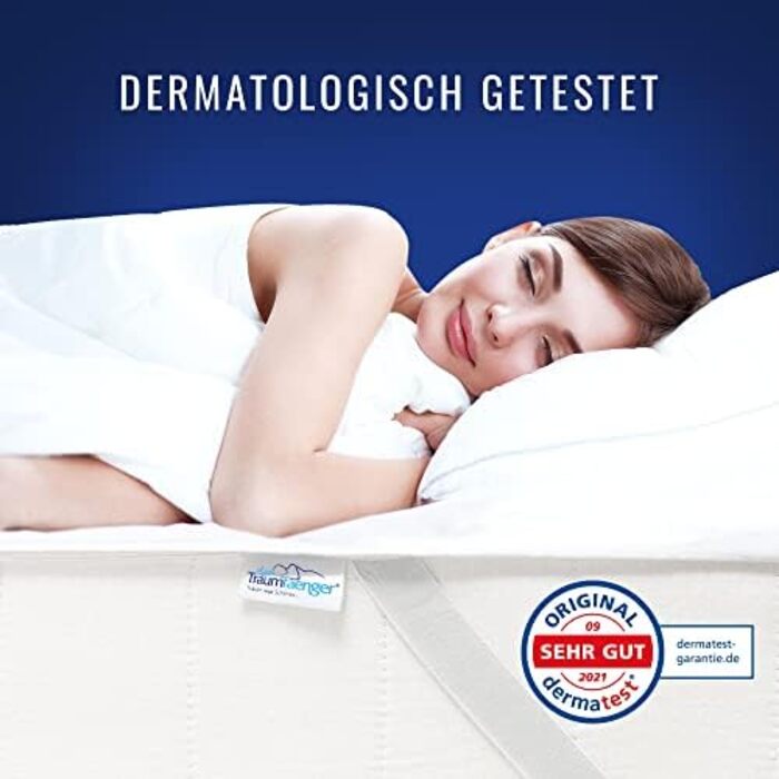 Наматрацник 120x200 см, водонепроникний та повітропроникний, виготовлений з бавовни (Oeko-TEX Standard 100), забезпечує захист матраца та вологи, служить наматрацником, можна прати при температурі 60C. 120 x 200 см