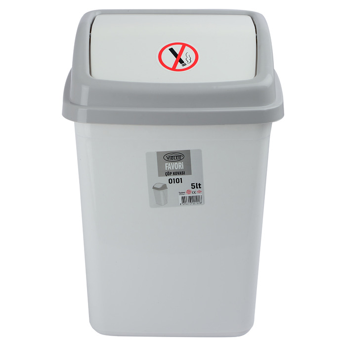 Контейнер для сміття Violet House 0101 White, 5 л (6749529)