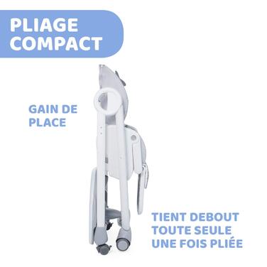 Дитячий стільчик для годування від народження до 3 років (15 кг), регульований стільчик з 4 колесами, функцією нахилу та компактни
