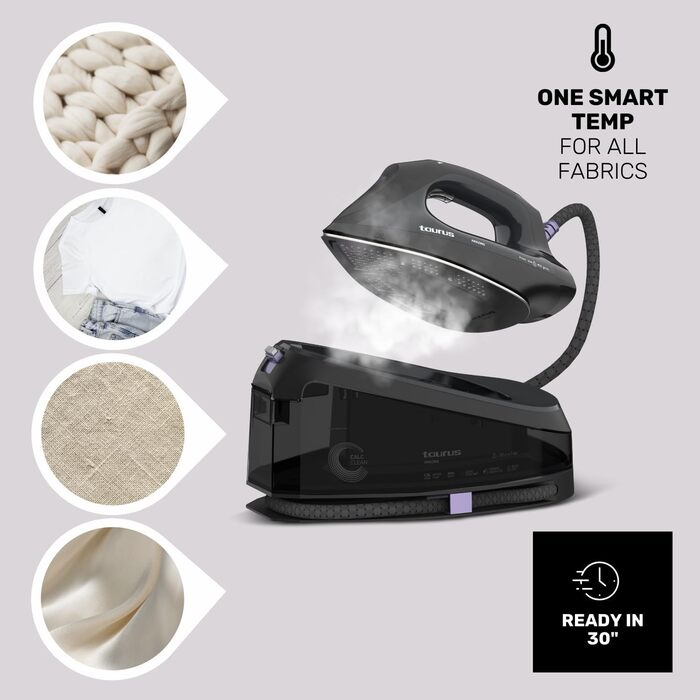 Прасувальна станція Taurus Дивовижний SSD3000 Тиск 7 бар Потужність 3000 Вт тихий Готовність до використання за 30 секунд Електронний паровий удар 400 г/хв Бак 1,5 л Керамічна підошва