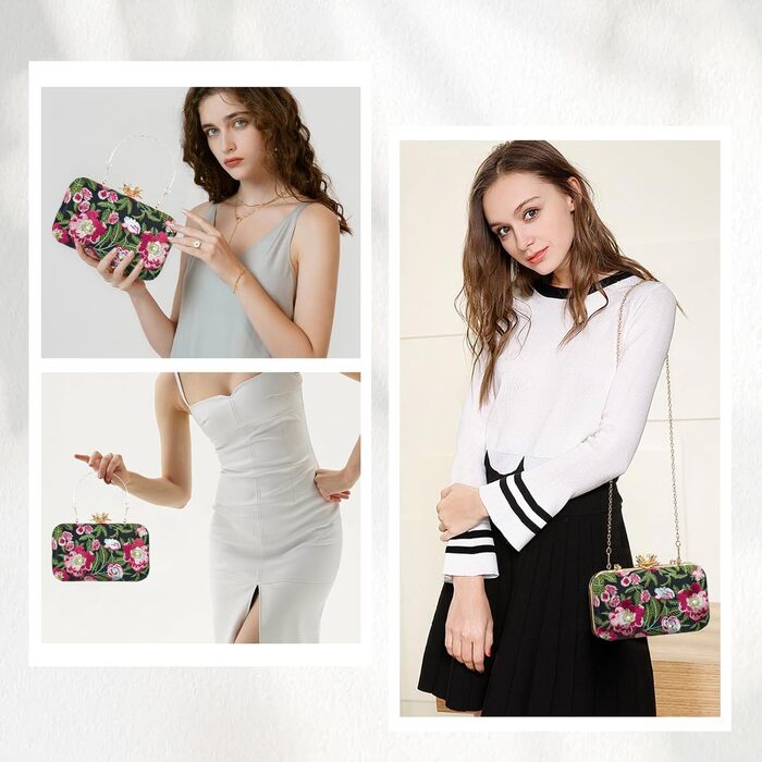 Жіноча сумочка-клатч з квітковою вишивкою та перлами, елегантна сумочка на ланцюжку через плече, вінтажний гаманець для урочистих подій, вечірок, весіль та випускних, зелений колір