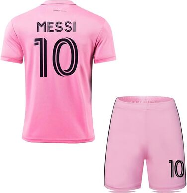 Подарунковий набір дитячої футбольної майки та шортів Miami 2023/2024 10, домашня форма, дитячі розміри, рожевий 26/152 (8-9 років)