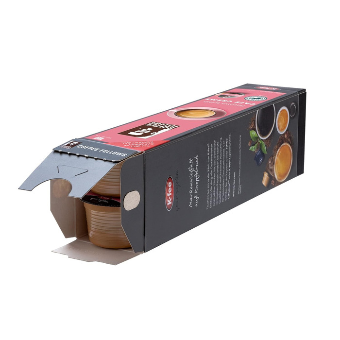 Капсули Coffee Fellows Blend Caf Crme, сумісні з K-fee та Tchibo Cafissimo*, шоколадно-горіхові смаки, 120 кавових капсул