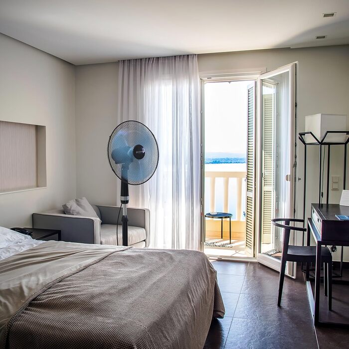 П'єдестальний вентилятор 40 см - Лауреат премії 2024 року - Висота вентилятора регулюється до 122 см - мобільний вентилятор, висок