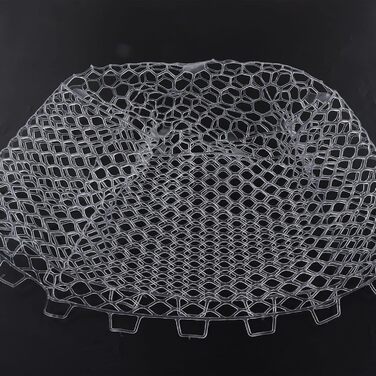 Рибальська сітка OUKENS, 45 x 40 см, біла гумова рибальська сітка, заміна, міцна, складна рибальська сітка, заміна для риболовного інструменту, прісноводна, морська