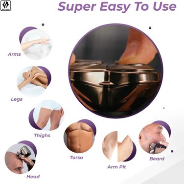 Бритва Skull Shaver - Skull Shaver Forte PRO з 3 лезами для швидшого гоління