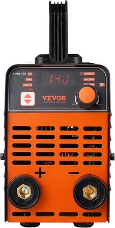 Зварювальний апарат VEVOR 220 В, 140 А ARC/Lift TIG, портативний 2-в-1 з LED-дисплеєм, функціями Hot Start, Arc Force, Anti-Stick та VRD, MMA інвертор