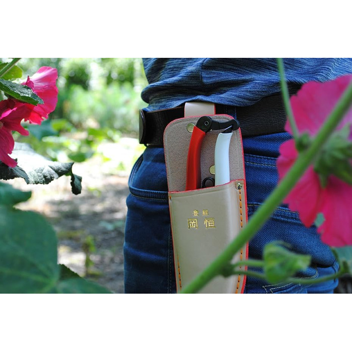 Шкіряна кобура OKATSUNE 133 велика Кобура для пояса з міцної шкіри Підходить для садових ножиць/секаторів Okatsune 103 та 104 235 мм, 65 г Світло-коричнева кобура 133 для 103104