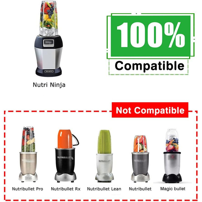 Мл Кружка для соковижималки Запасні частини для блендера Nutri Ninja Auto-iQ BN750EU BN495EU BN800EU BN701, BN800, BN801, BL450, BL480, BL481, BL642, BL682, набір аксесуарів для кружки (2 упаковки)1, 950