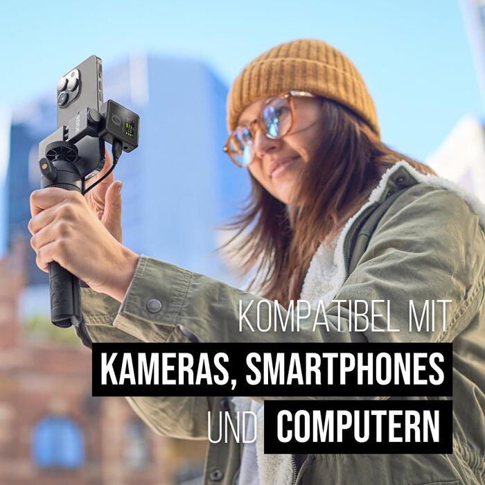 �DE Wireless PRO Компактний комплект для радіозв'язку з таймкодом, 32-бітним вбудованим записом, 2 мікрофонами Лавальє та зарядним