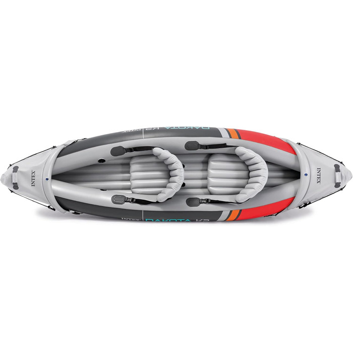 Надувний каяк INTEX Dakota K2 для двох осіб з веслами 86 дюймів та насосом