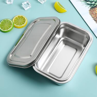 Контейнер для морозива та десертів Zerodeko з кришкою, 7.60x4.92x2.76 см, багаторазовий, герметичний, для зберігання в холодильнику та морозильній камері (йогурт, морозиво, десерти)