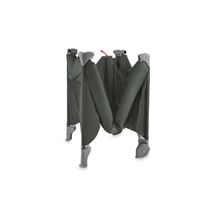 Дитяче та дитяче дорожнє ліжечко MoMi BELOVE PLUS 2-в-1, складне, 2 рівні для сну для немовлят до 9 кг та дітей до 15 кг з дитячим матрацом, ігровою ручкою, пеленальний килимок та сумка для перенесення, темно-зелений