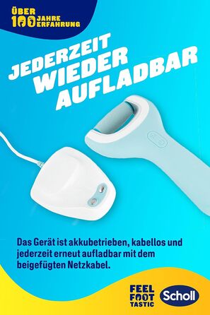 Електричний засіб для видалення мозолів Scholl Velvet Smooth Pro - Для видалення мозолів на вологих і сухих ногах - Перезаряджається - 1 пристрій зарядна станція