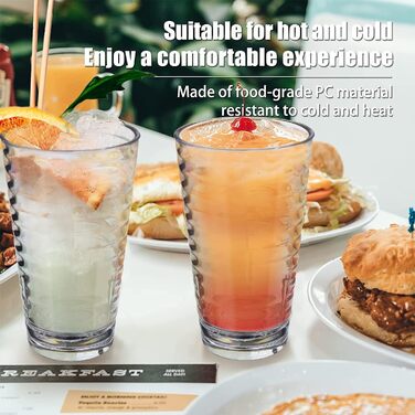 Стакан для пиття ALIMOTA Стакани для кемпінгу, що складаються, набір з 4 шт. - пластикові стакани - міцні, підходять для холодних