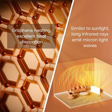 Інфрачервоний обігрівач 180 Вт, настінний інфрачервоний обігрівач до 120 градусів Цельсія для 2-5 м - 1-3 хвилини до робочої температури - сертифіковано TV 10-річна гарантія space 180 Вт - без термостата