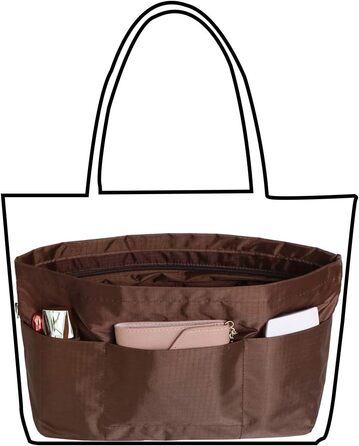 Організатор сумок для сумок Сумки Сумки Внутрішні сумки L Коричневий